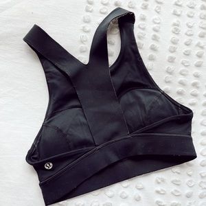 Lululemon Razorback Black Crop Tank • Size 4